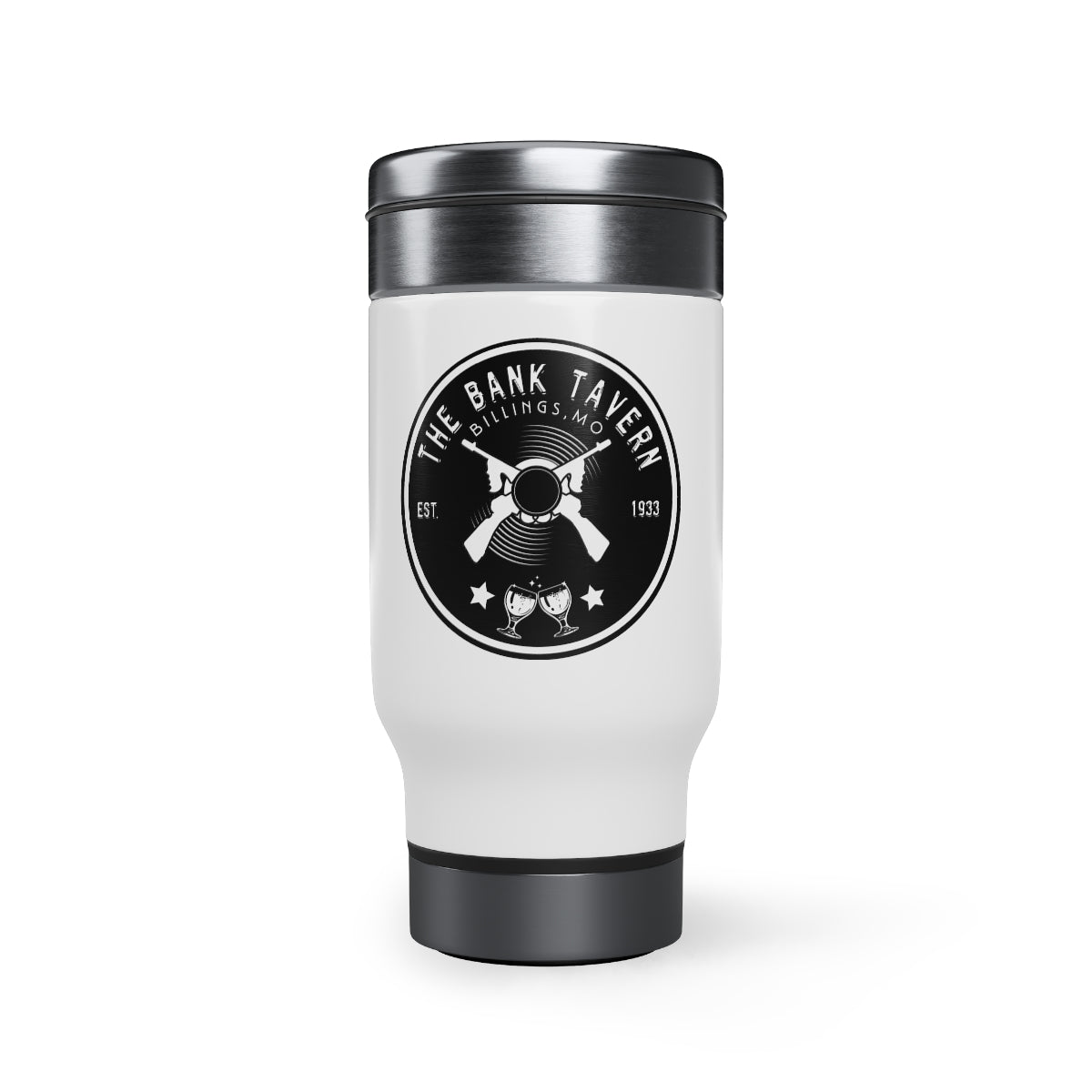 Stainless Steel Travel Mug with Handle, 14oz